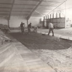 Concrete floor laid at Wisbech Hudson Sports Centre in the 1980s